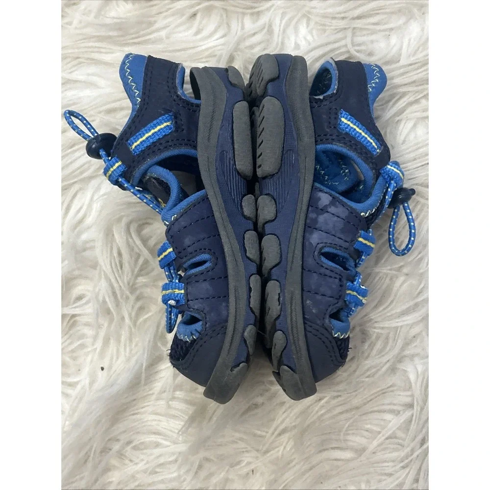 New Balance Toddler Shoes Size 7.5‎ Water Hiking Outdoor Blue Pull On Unisex EUC